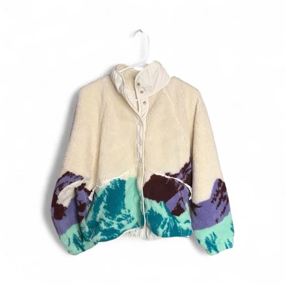 NWT FP Movement by Free People Rocky Ridge Sherpa Teddy Jacket